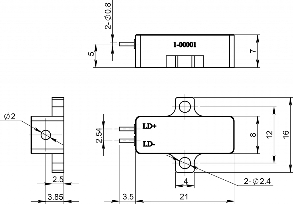 1535nm laser 21MM size